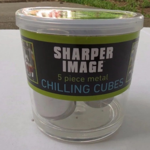 Sharper Image 1-1/2 in. L Silver Stainless Steel Chilling Stones 5 pk - Picture 1 of 5